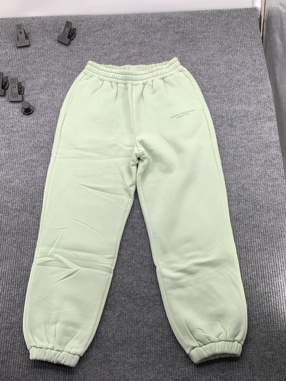 Kids Comfrt Mint Green Jogger Sweatpants with Elastic Waist